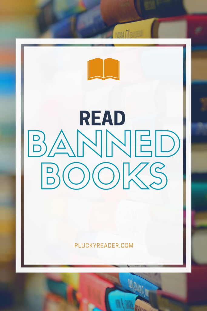 Graphic that reads "read banned books"